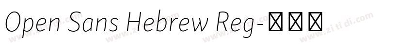 Open Sans Hebrew Reg字体转换 Open Sans Hebrew Reg字体转换